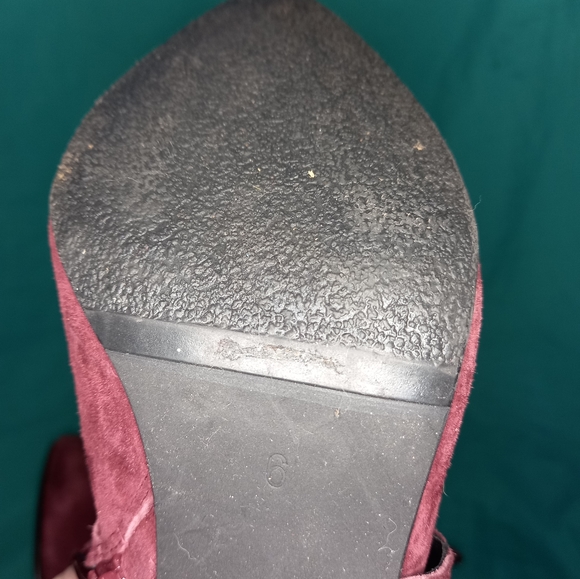 Wine Color Booties - Picture 5 of 6